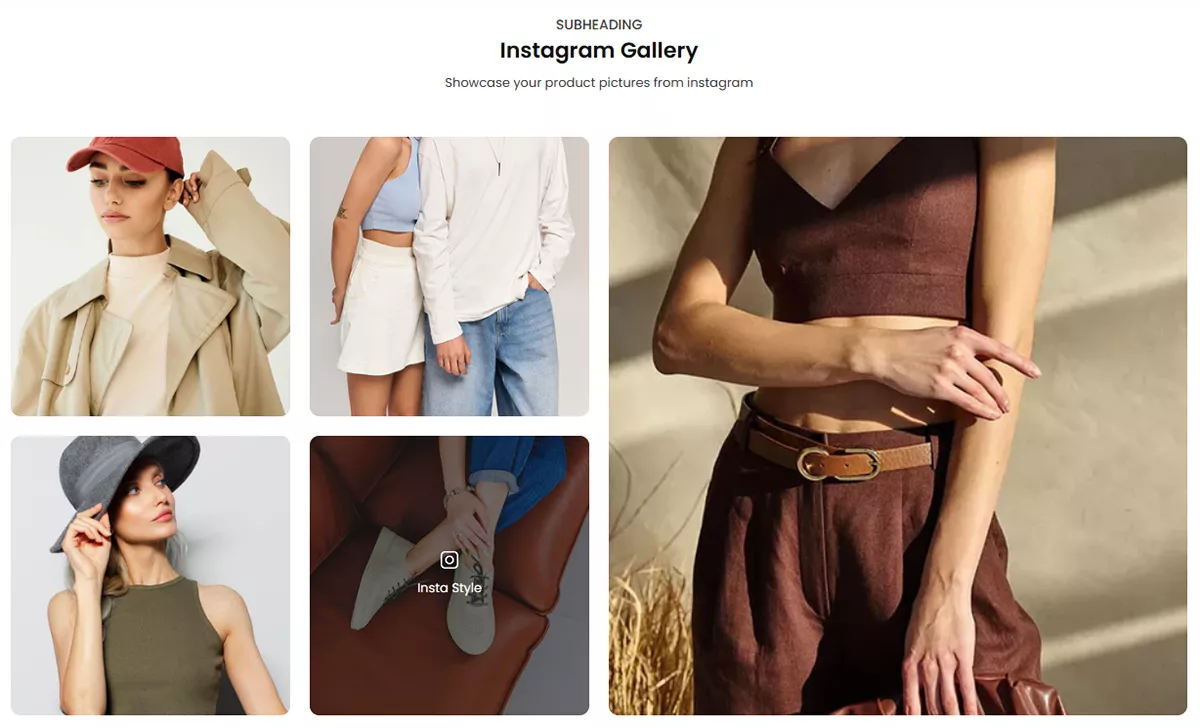 Premium Shopify Theme - Instagram Gallery