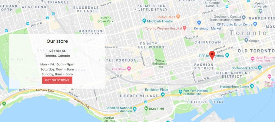 Premium Shopify Theme - Map