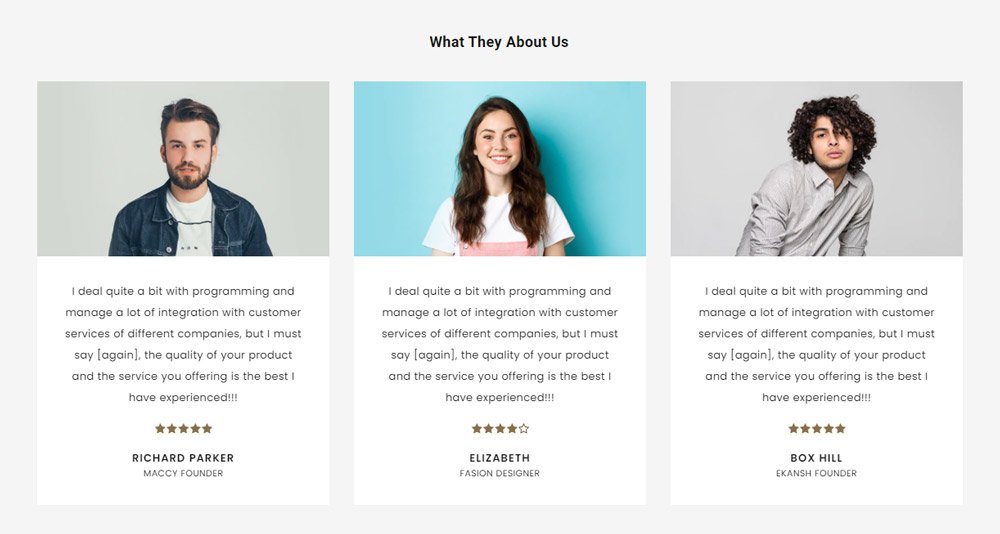 Premium Shopify Theme - Testimonials