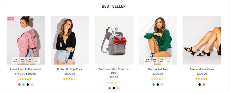 Premium Shopify Theme - Products Slider