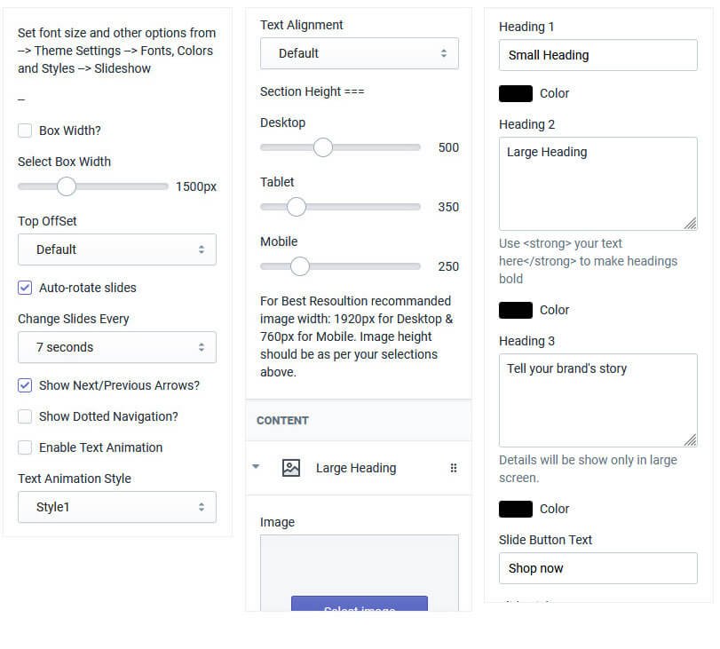 Premium Shopify Theme - Slideshow