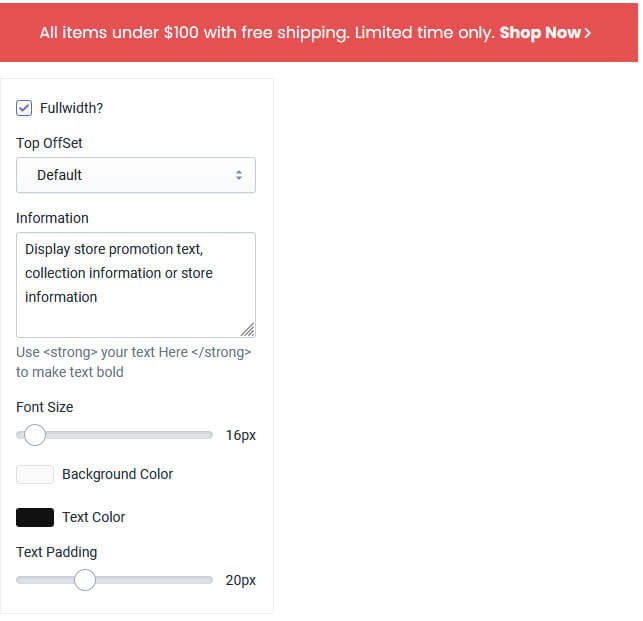 Premium Shopify Theme - Text Line