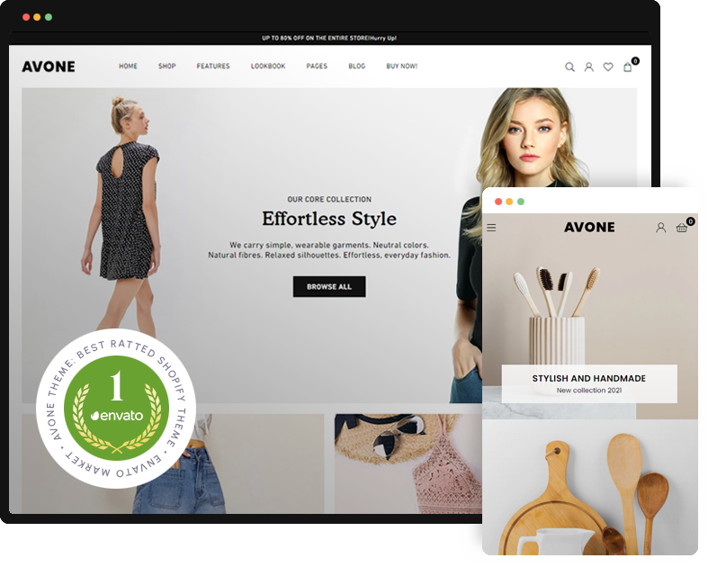Top rated Premium shopify theme on Themeforest