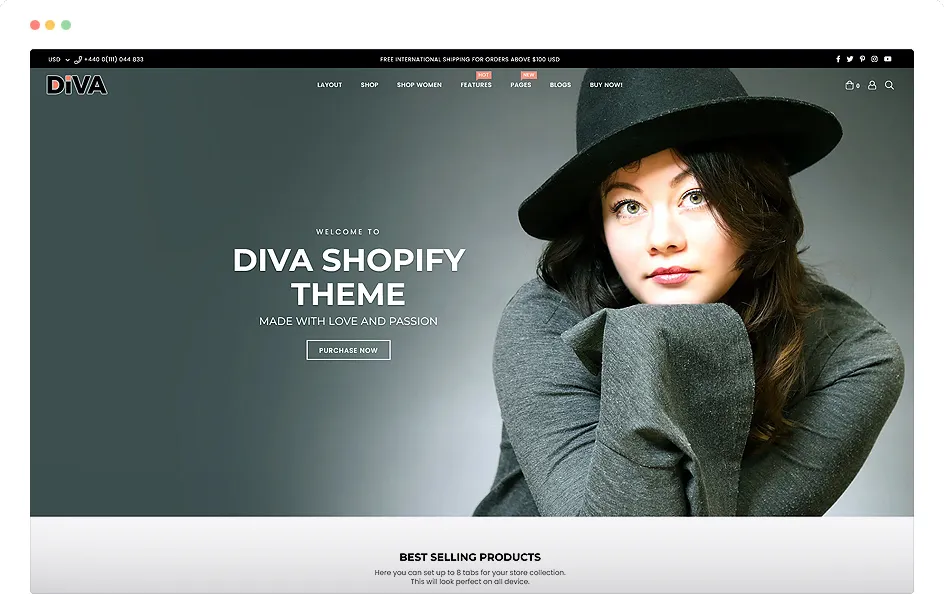 Diva – Minimal and Modern Premium Shopify Theme
