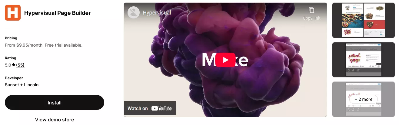 Hypervisual Page Builder