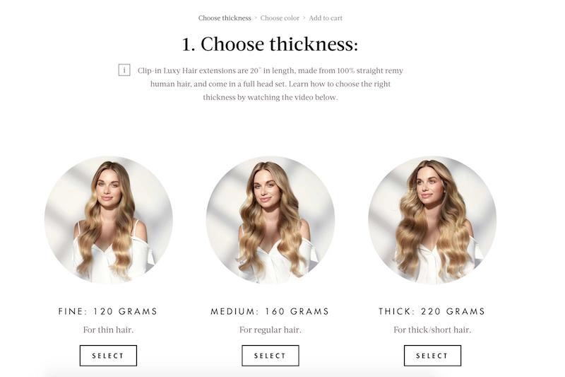 E-Commerce Website product catalog
