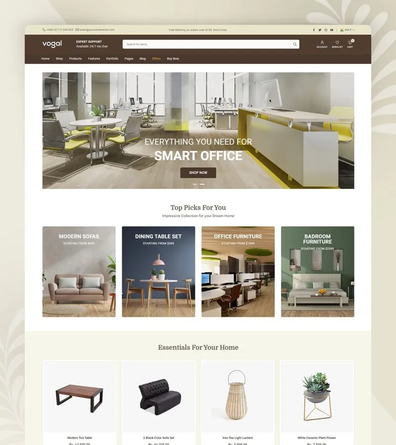 Furniture theme