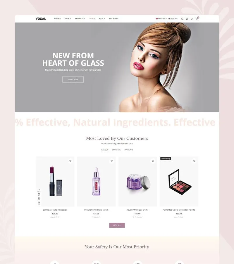 Cosmetic shopify theme