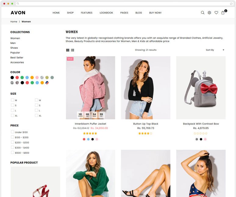 Collection page style 2