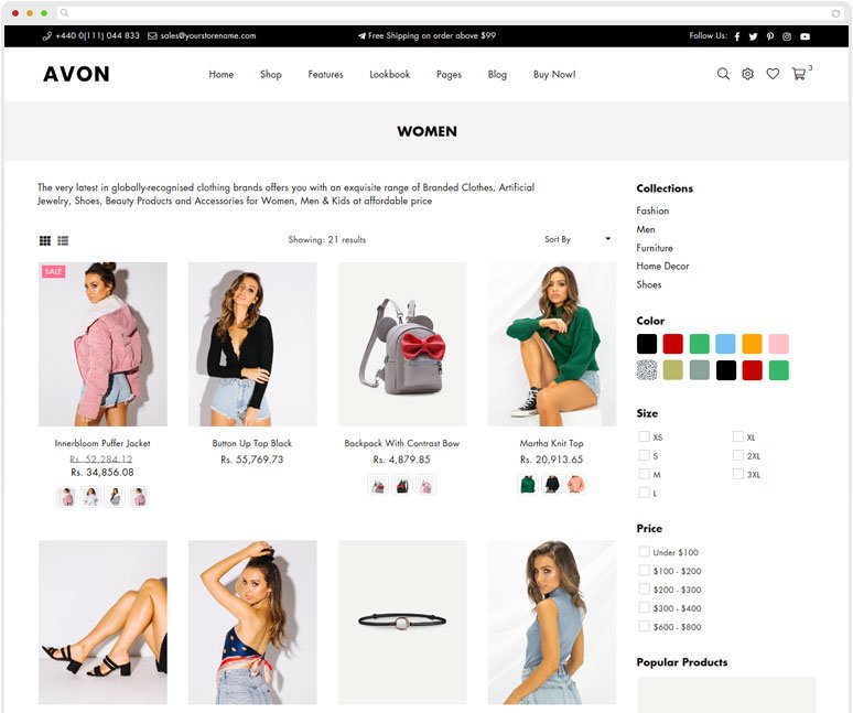 Shop page style 3