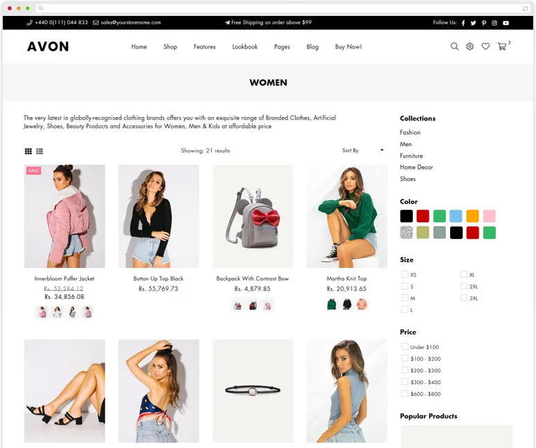 Shop page style 3