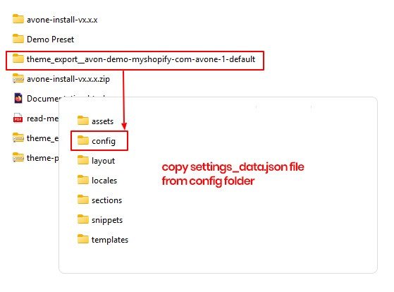 Copy required files from old theme to new theme