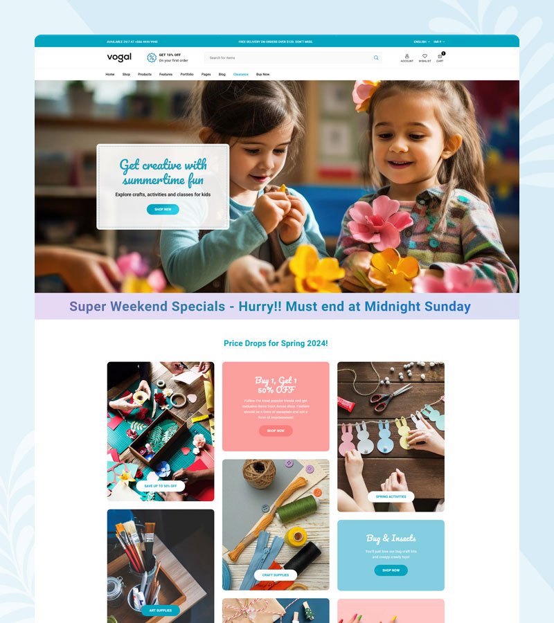 Art & Craft Shopify theme