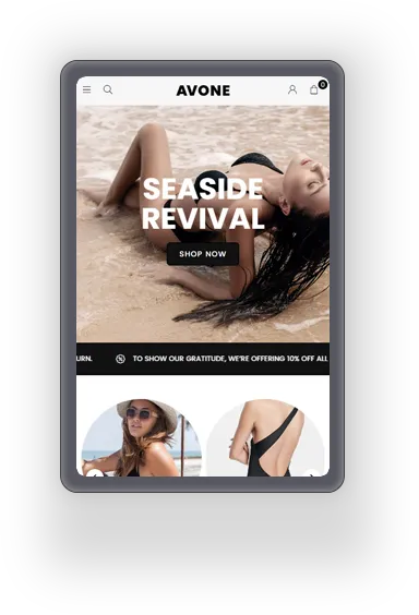 Avone fastest shopify theme - Mobile First