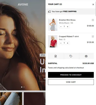 Shopping cart drawer