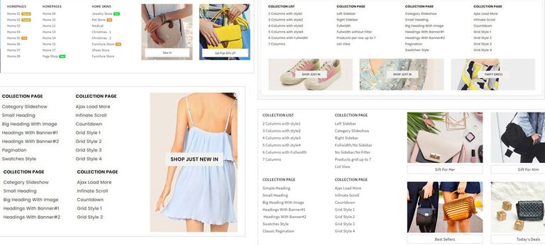 Megamenu Modern style