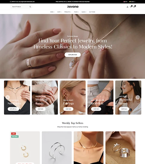 Revone Jwelery demo store