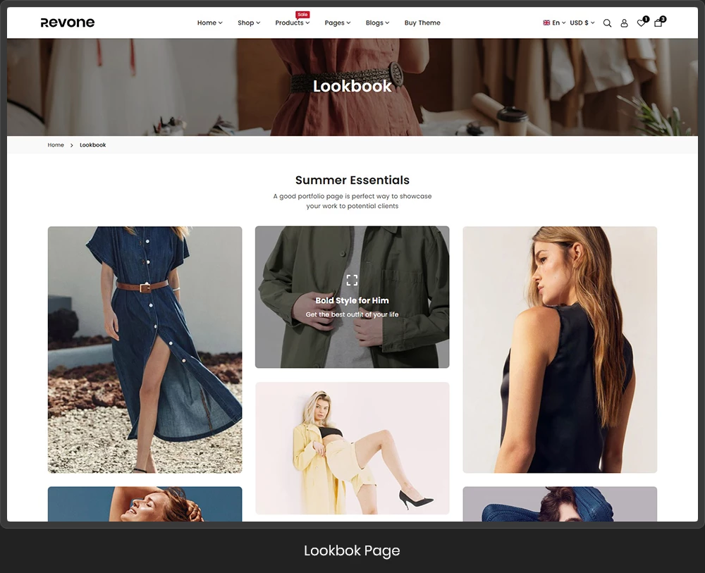 Lookbook Page
