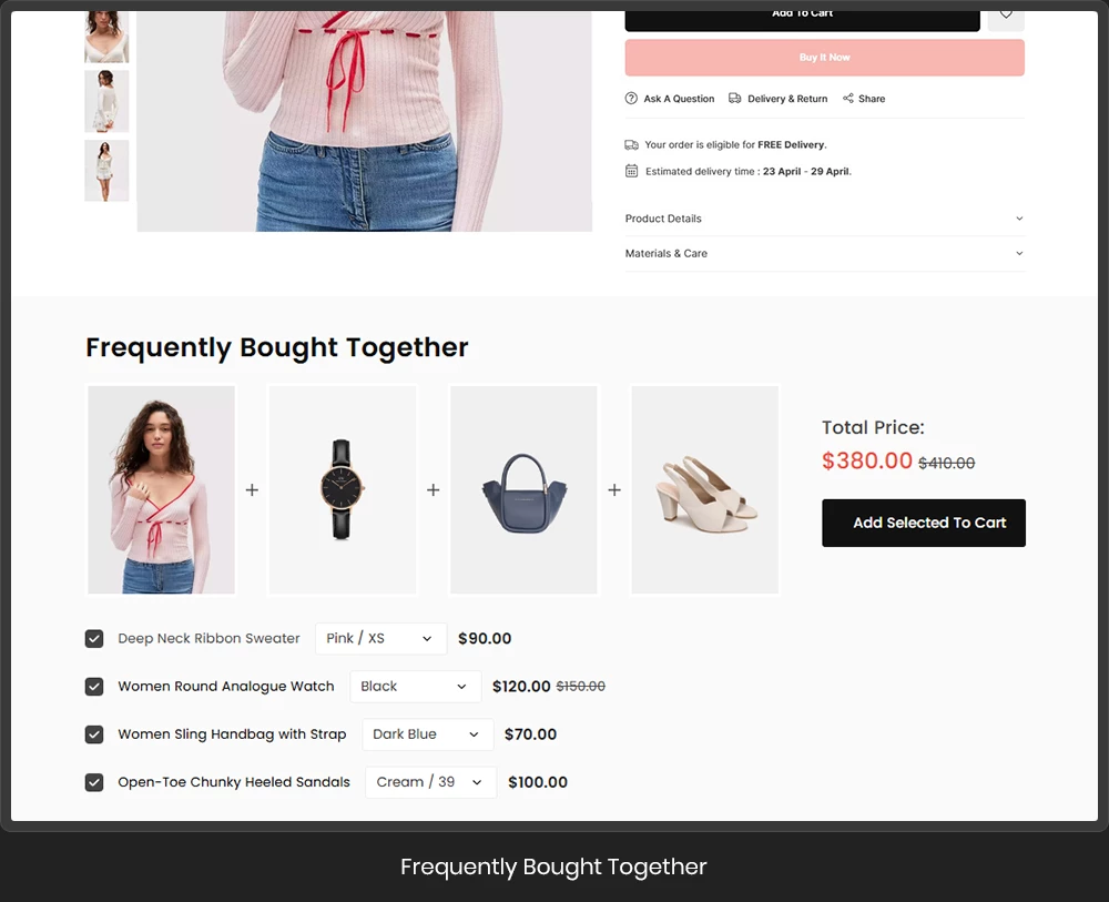 Product Upsell Bundle