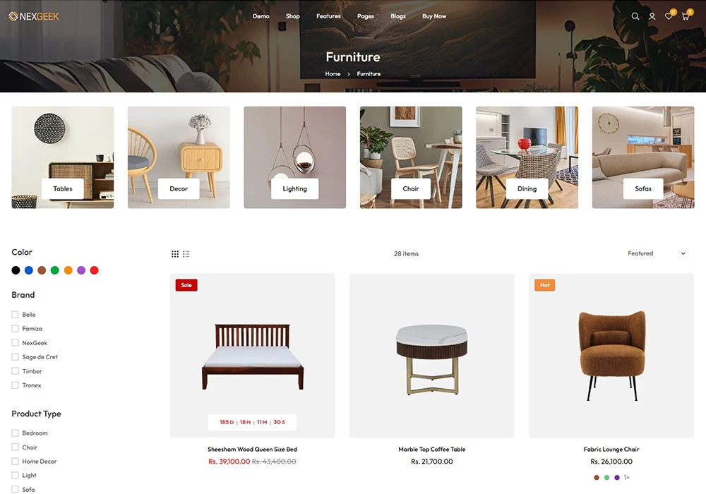 NexGeek Sub Collection list style 1