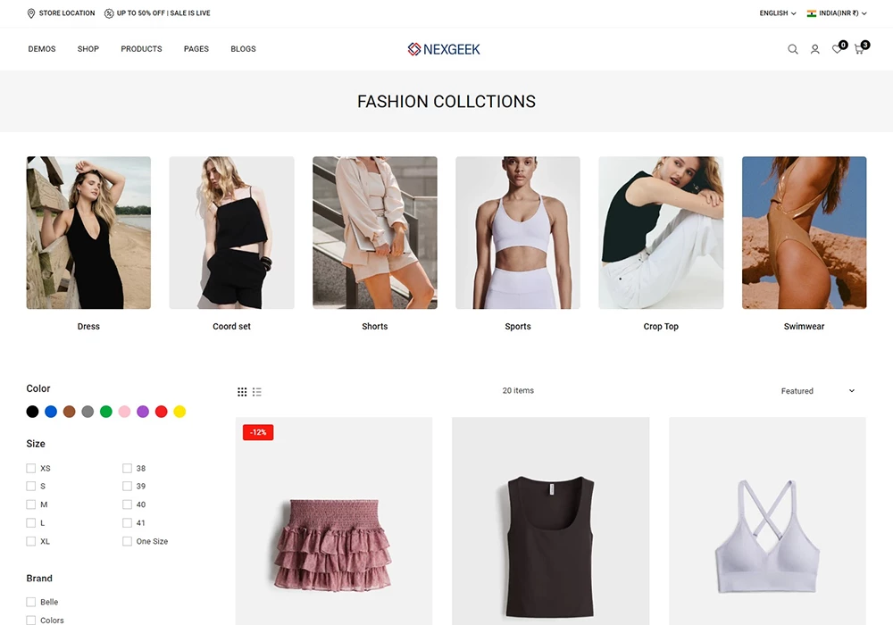 NexGeek Sub Collection list style 2