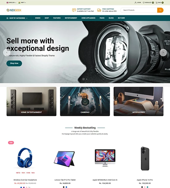 NexGeek - Multipurpose Responsive Shopify Theme