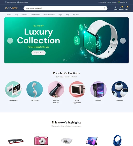 NexGeek: Gadgets Shopify Theme