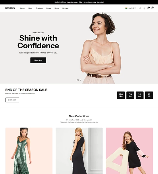 NexGeek fashion shopify theme