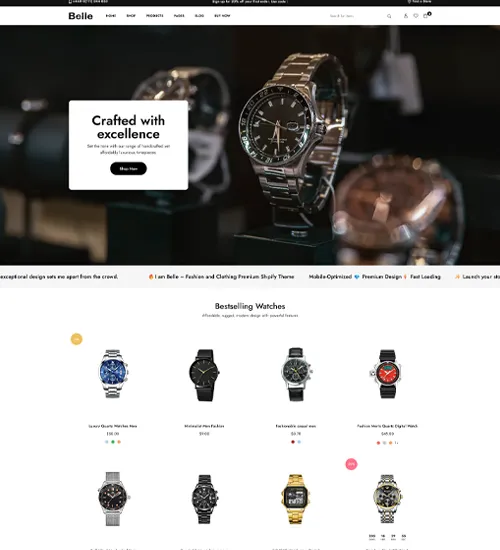 Watch shopify theme