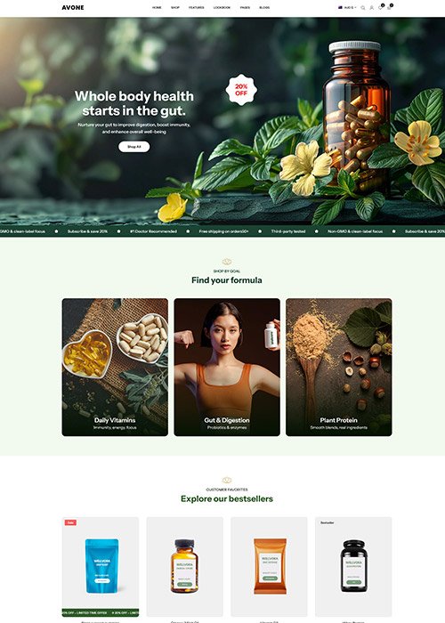 Avone Shopify Theme Wellvora - Medical Supplies and Healthcare Equipment Storefront