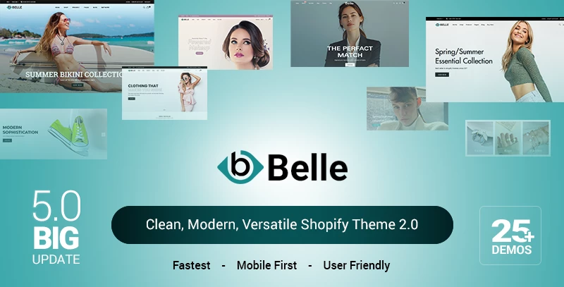 Belle Clean, Modern, Versatile Shopify Theme 2.0 preivew