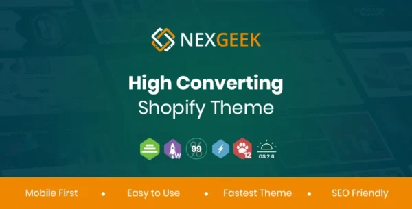 NexGeek Multipurpose Responsive Shopify Theme preview