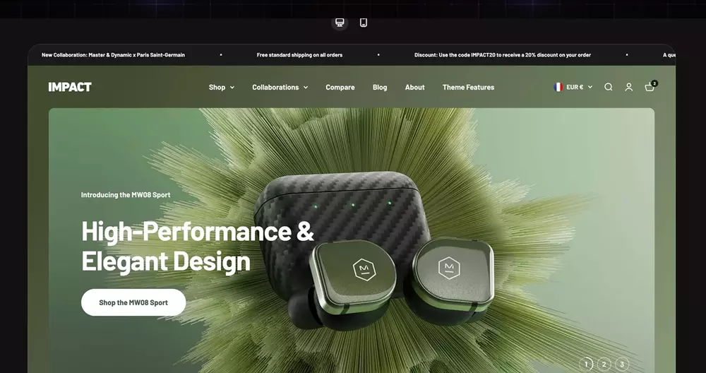 Impact shopify theme